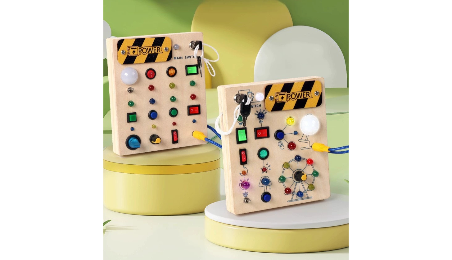 Rent Montessori Toddler Busy Board from Playchest singapore toy rental