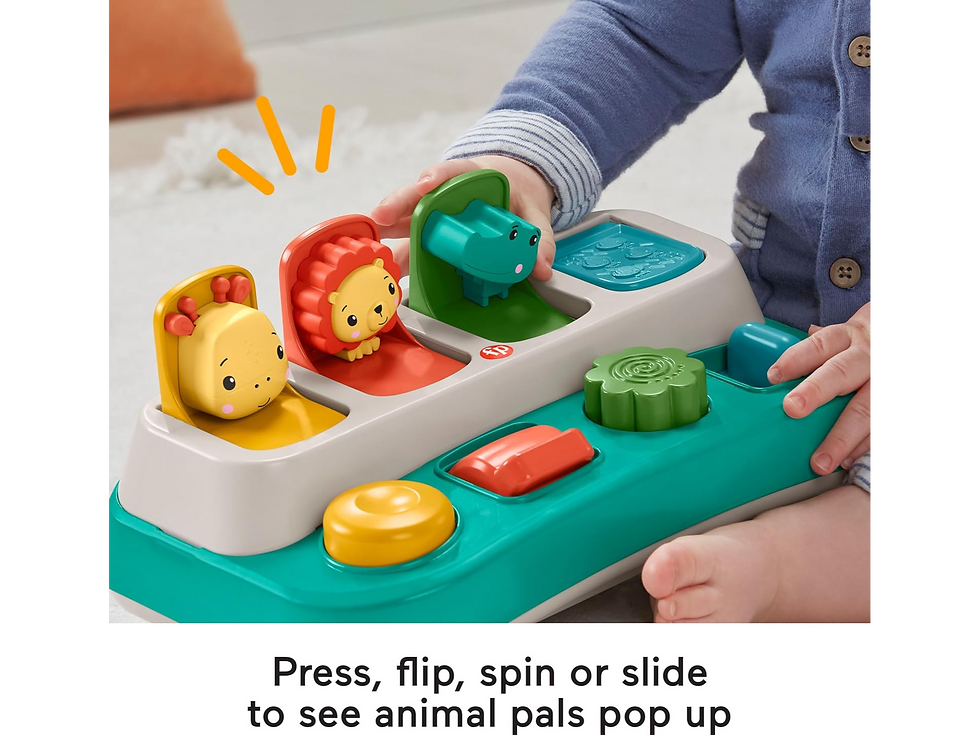 Thumbnail: Rent Fisher Price Busy Buddies Pop-up from Playchest singapore toy rental