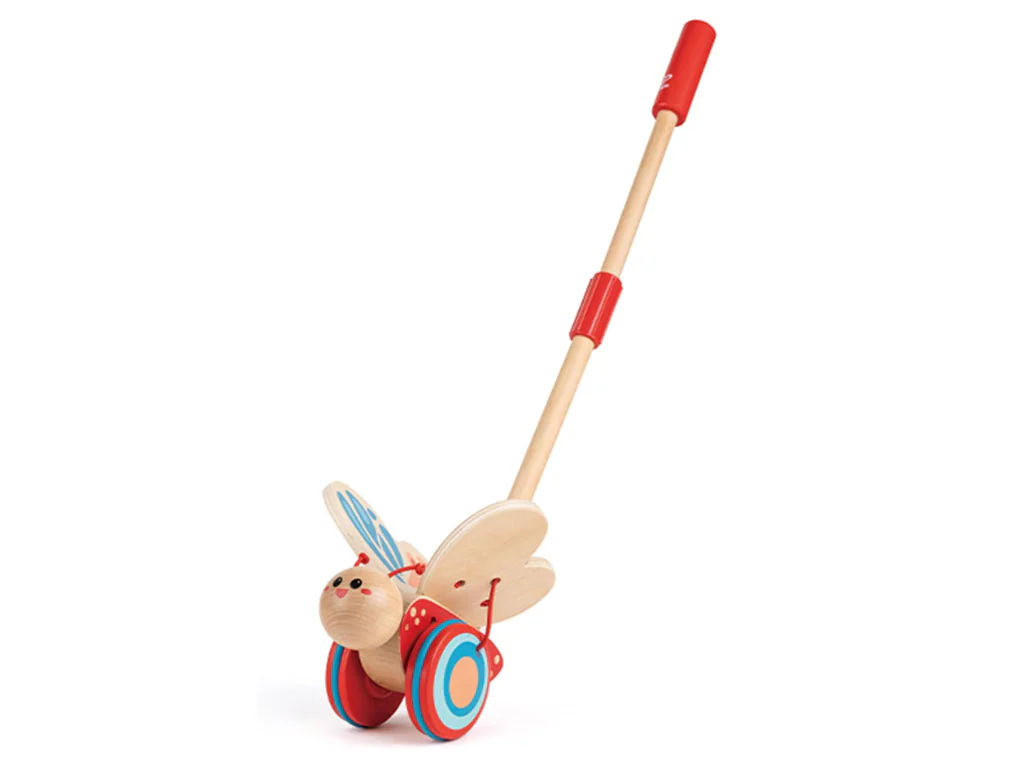 Rent Hape Butterfly Push and Pull Walking Toy from Playchest singapore toy rental