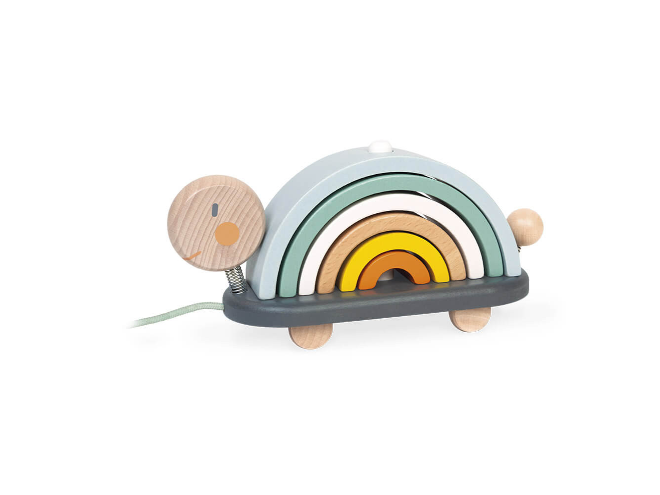 Rent Janod Sweet Cocoon Rainbow Turtle from Playchest singapore toy rental