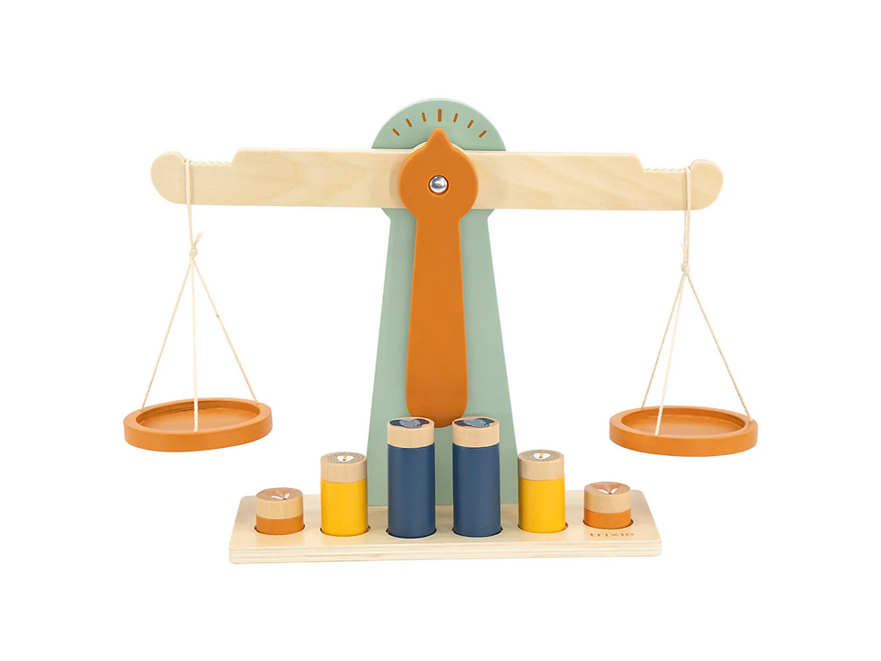 Rent Trixie Wooden Scale with Weights from Playchest singapore toy rental