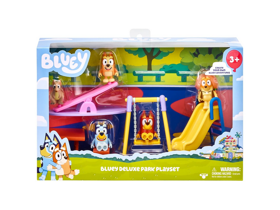 Rent Bluey Deluxe Park Playset from Playchest singapore toy rental