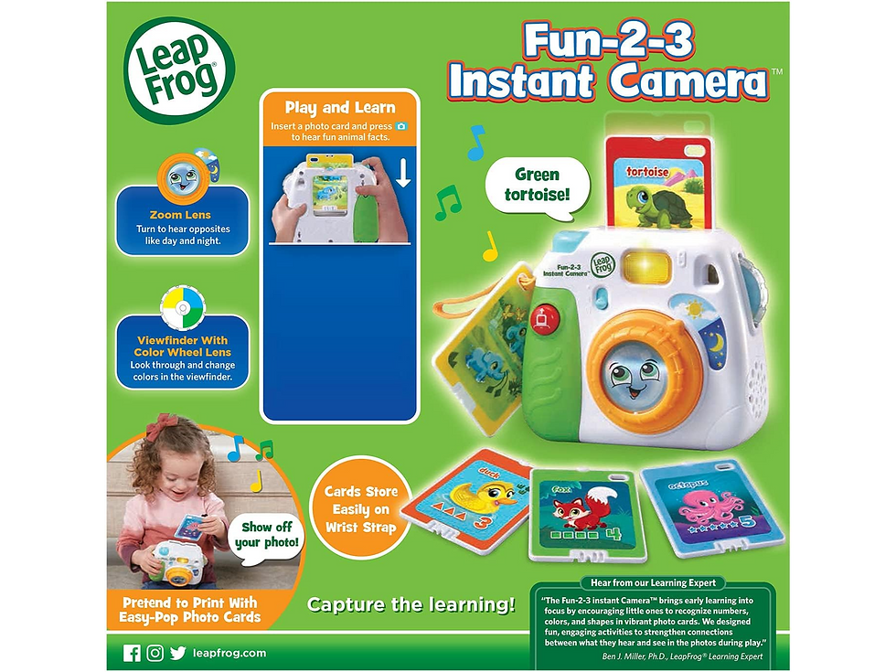 Thumbnail: Rent Leapfrog Fun-2-3 Instant Camera from Playchest singapore toy rental
