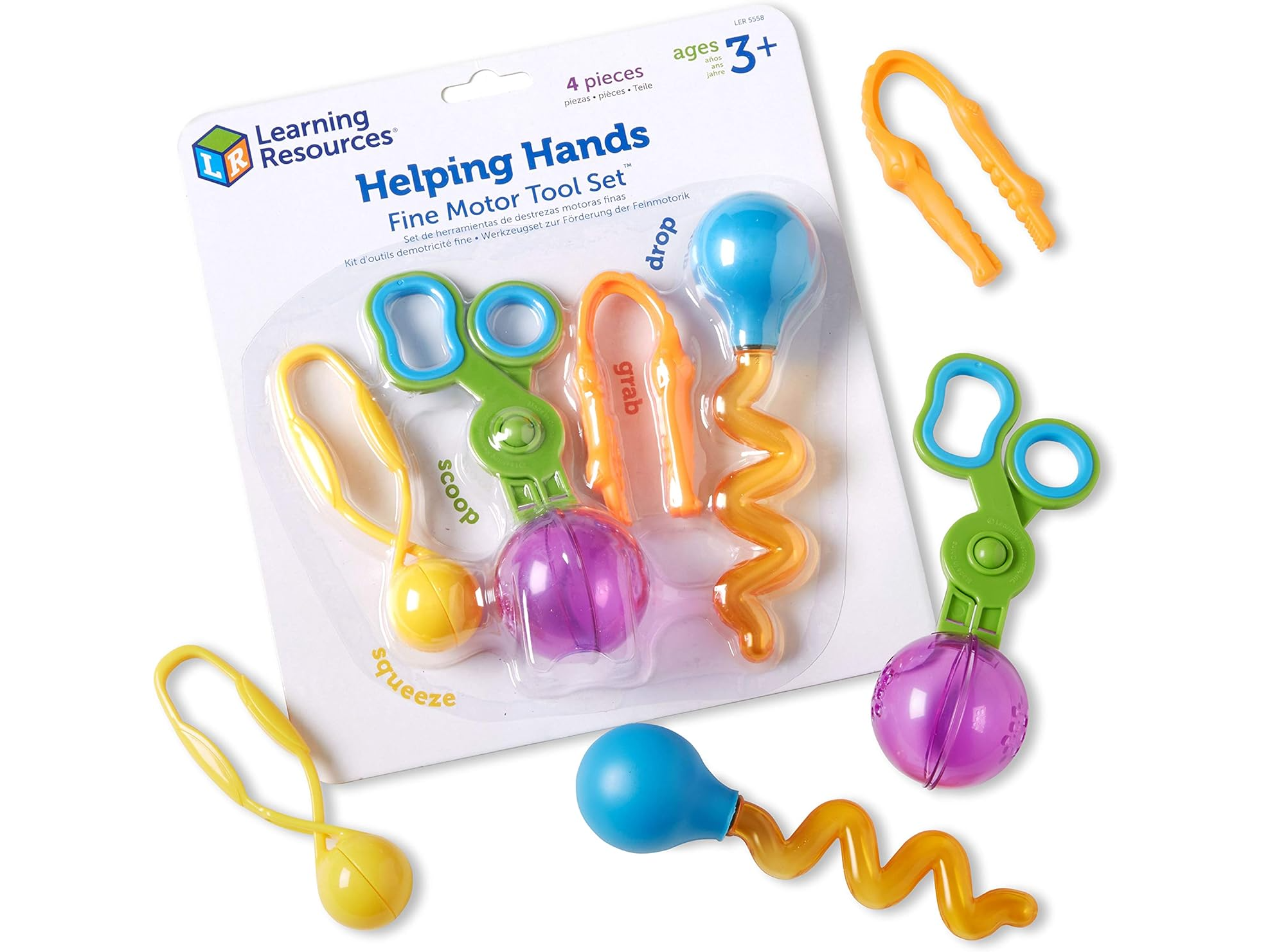 Rent Learning Resources Helping Hands Fine Motor Tool Set 4 Items from Playchest singapore toy rental