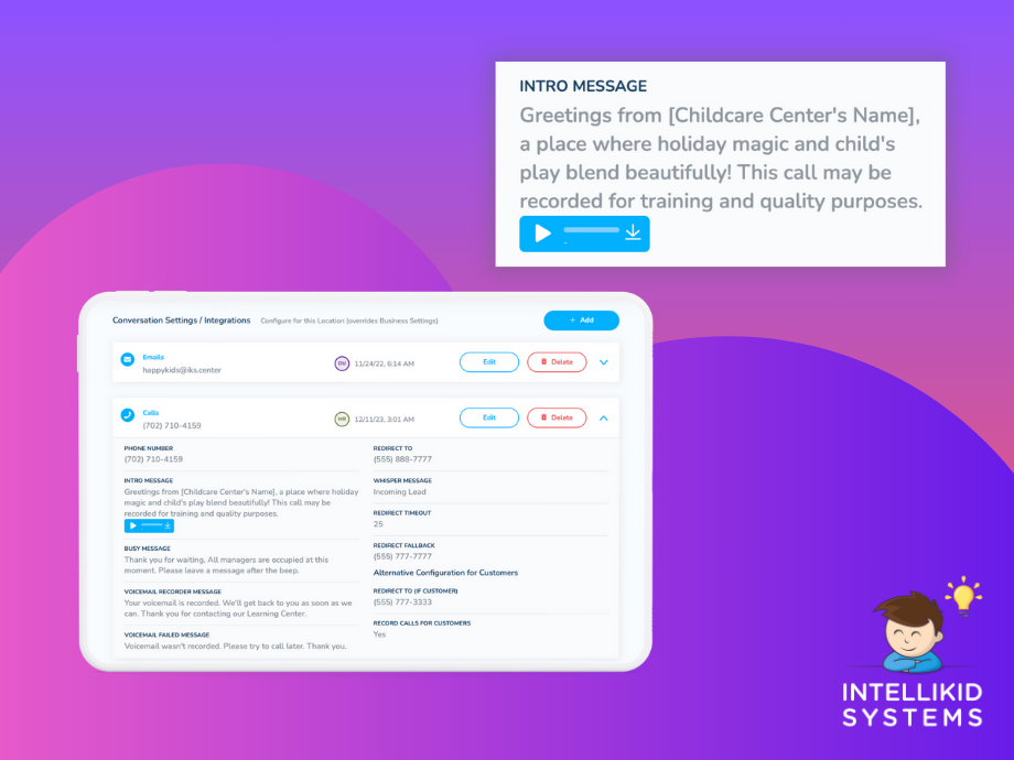 Intro Message