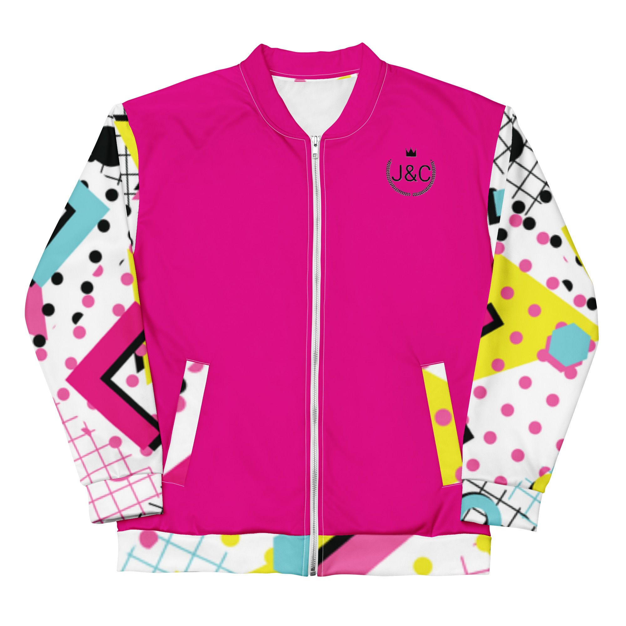 Women's J&C Jacket with print sleeves