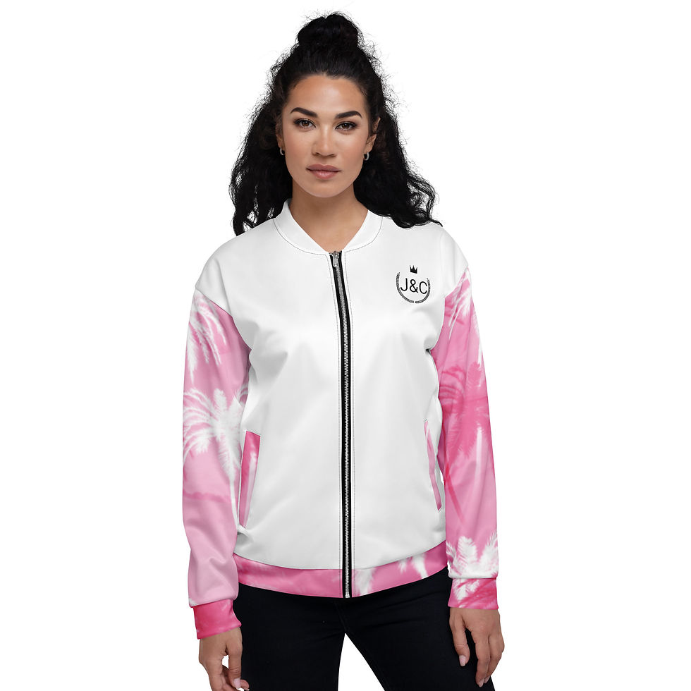 Thumbnail: Women's J&C Jacket with print sleeves