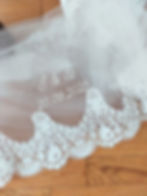 Voile de mariée souvenir brodée