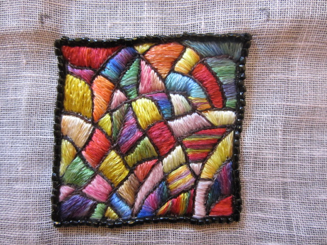 Silk brooch