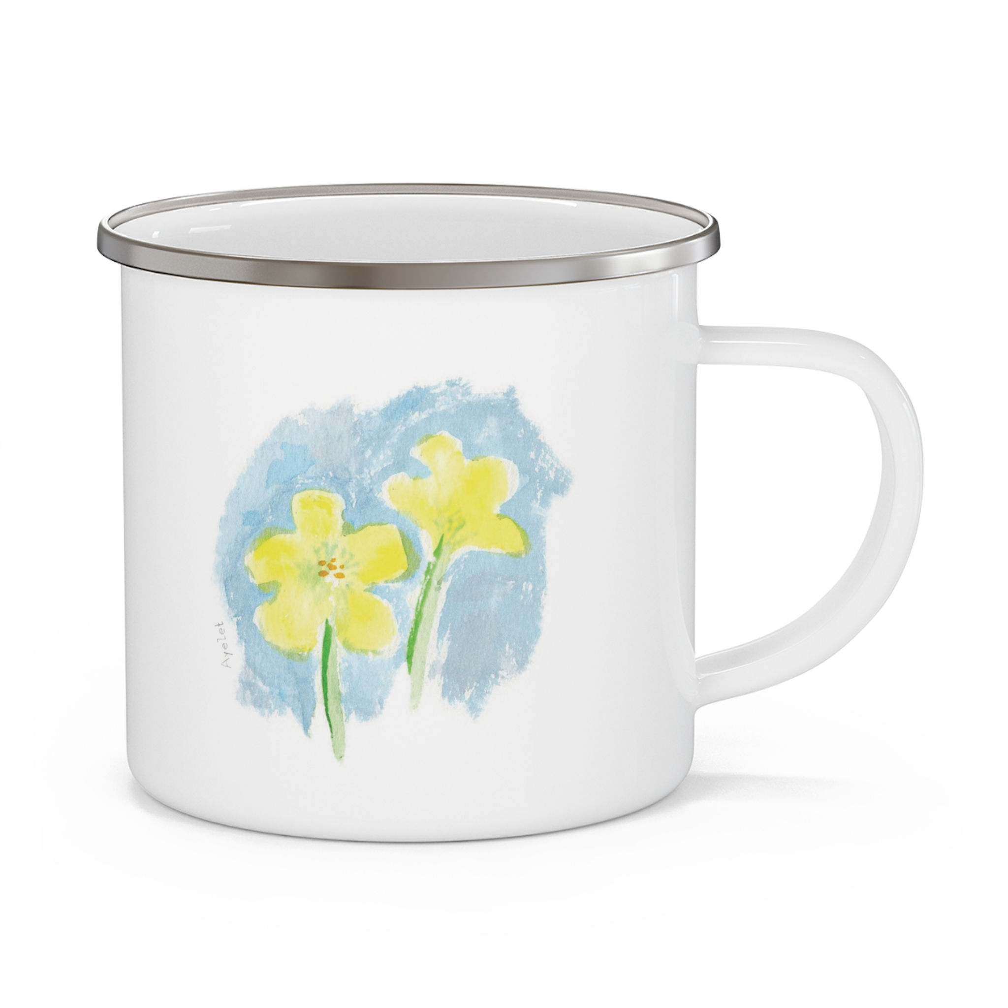 Wood Sorrel Enamel Camping Mug