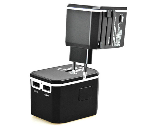 縮圖：國際轉換插頭 (USB x 2 + Type-C x 1)