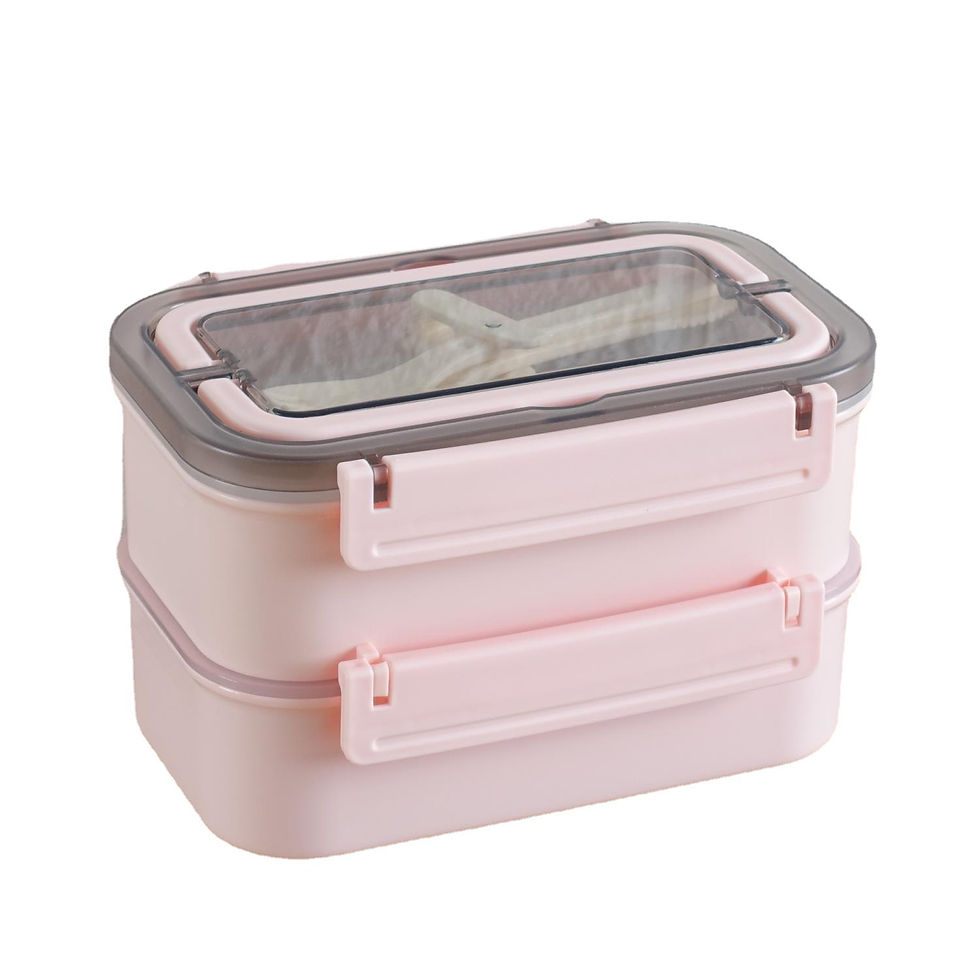 縮圖：雙層餐盒連餐具