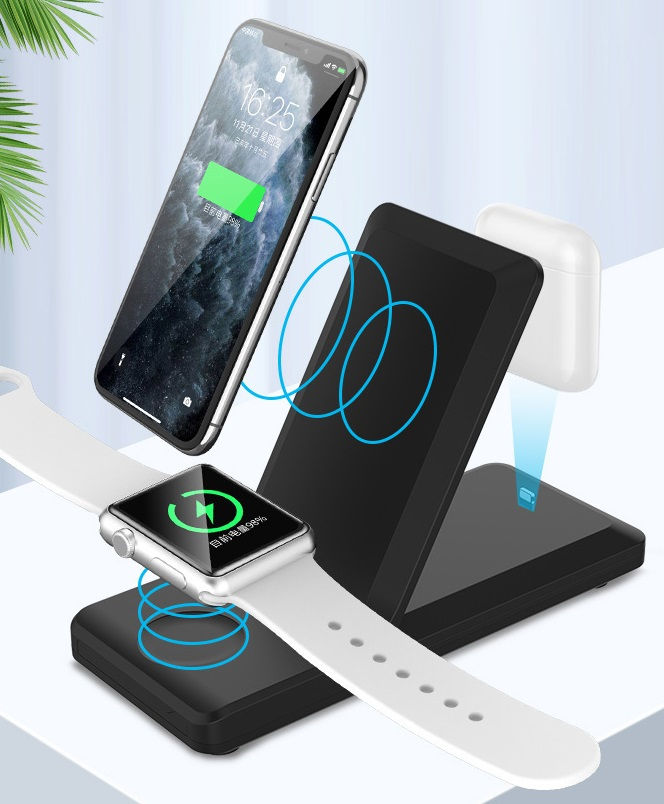 縮圖：三合一摺疊無線充電器