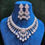 Thumbnail: Diamond chokar necklace earrings set