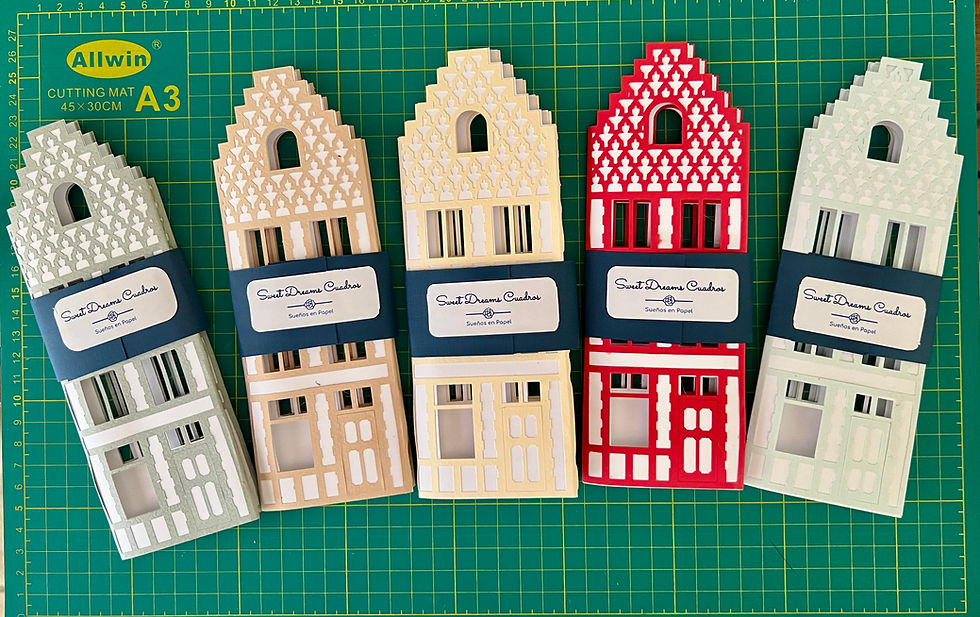 Miniatura: Farolitos en papel calado modelo 3 cerrados