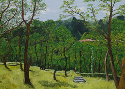 Vista su Breno - olio su tela - 50x70 - 2021