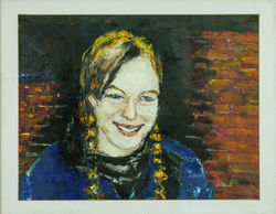 Rocio 2 - olio su carta - 40x30