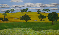 Querce - olio su tela - 60x100 - 2020