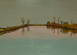 Paesaggio invernale - olio su tela - 40x60 - 2021