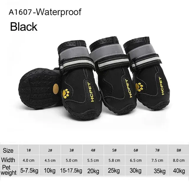Miniatura: 4pcs/set Pet Dog Shoes