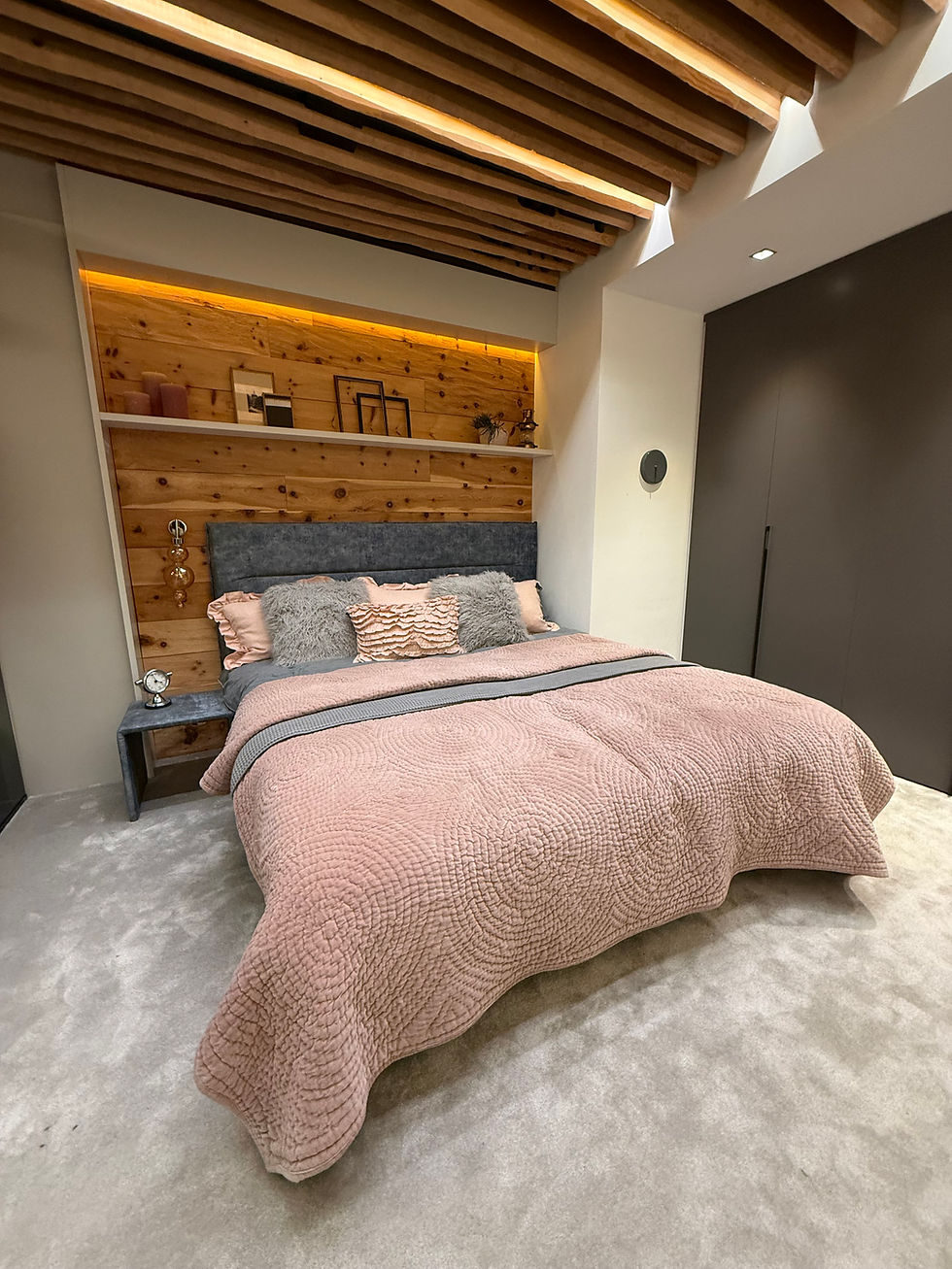 Doppelbett Calma sieht aus wie ein Boxspringbett