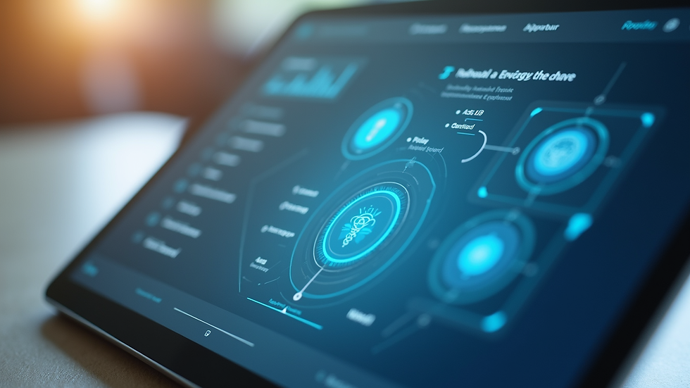 Close-up view of a telehealth platform interface on a tablet