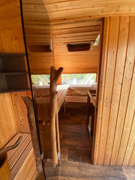 Mobile Sauna Wohnwagen Schweissperle