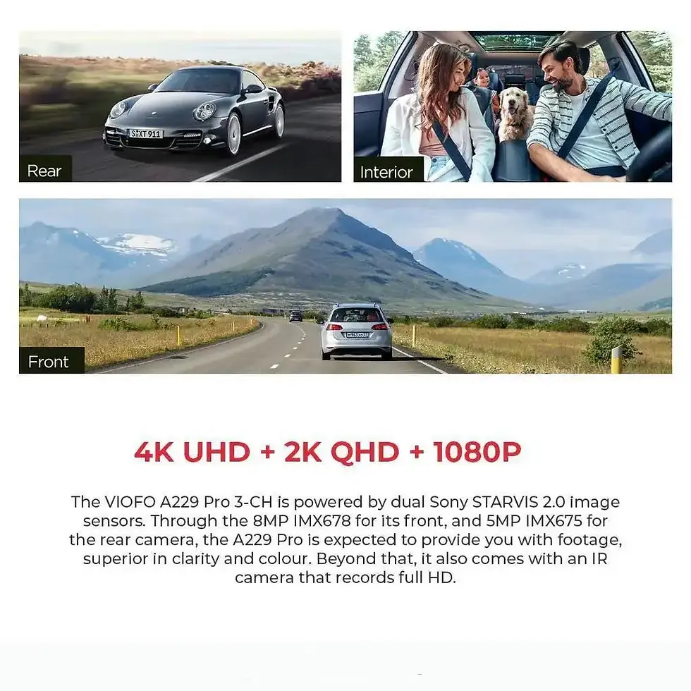 Thumbnail: VIOFO A229 Pro 4K UHD 3-Channel Dash Cam