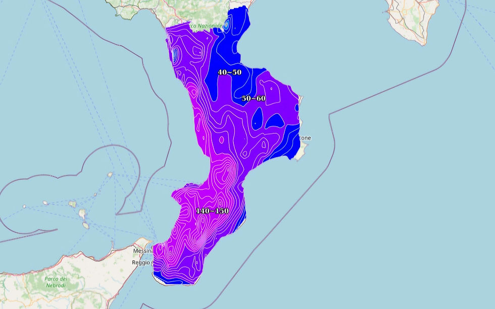 Immagine fornita dal sito AllertaCal a cura di ARPACAL