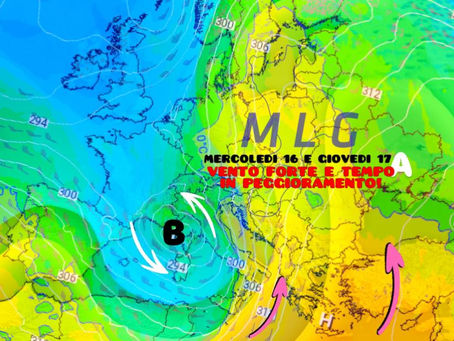 MLG: Mercoledì 16 Aprile con VENTI FORTI e tempo variabile, in un contesto ancora mite, in attesa di un peggioramento tra Giovedì 17 e Venerdì 18 Aprile.