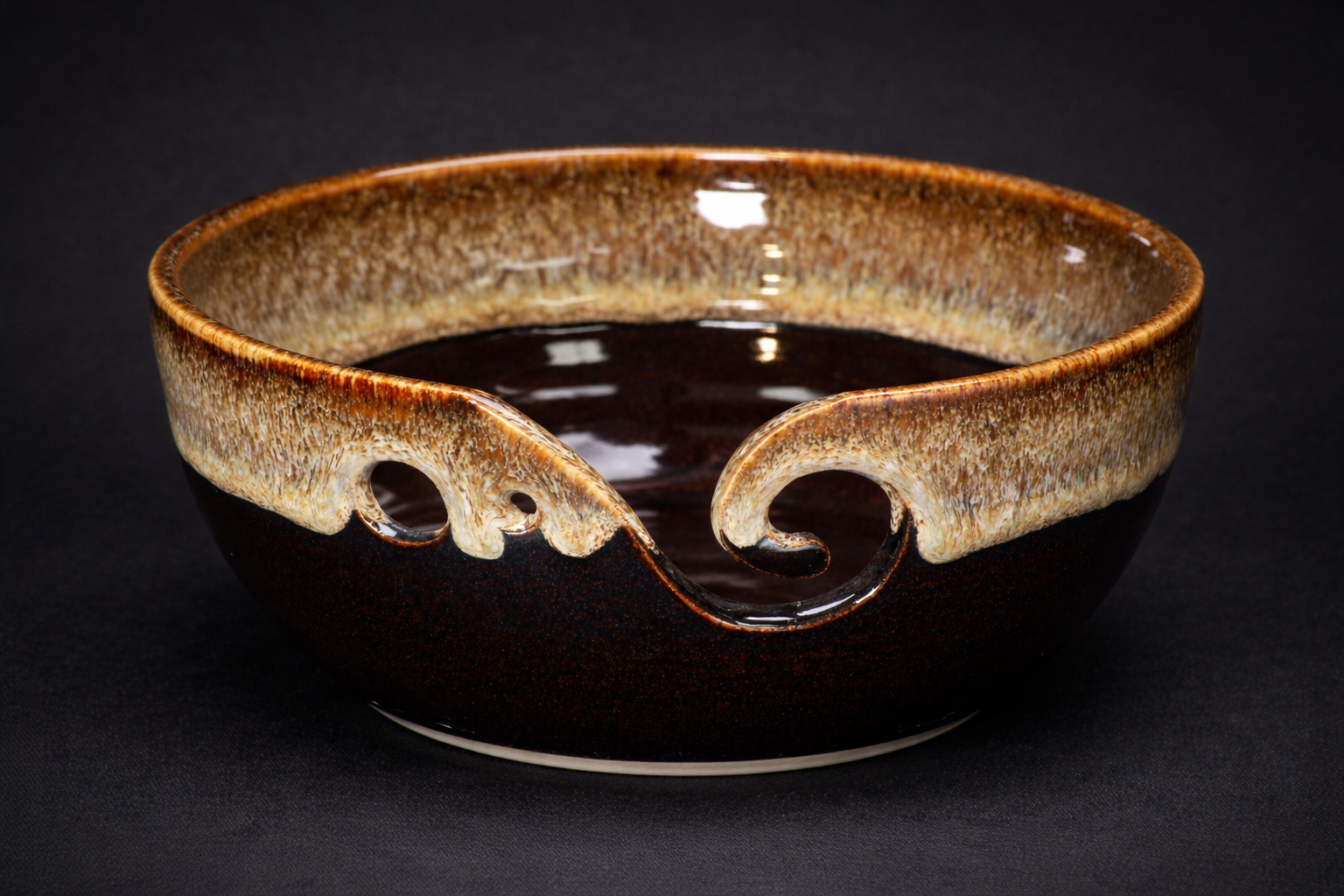 Medium Yarn Bowl – TenMocha Glaze