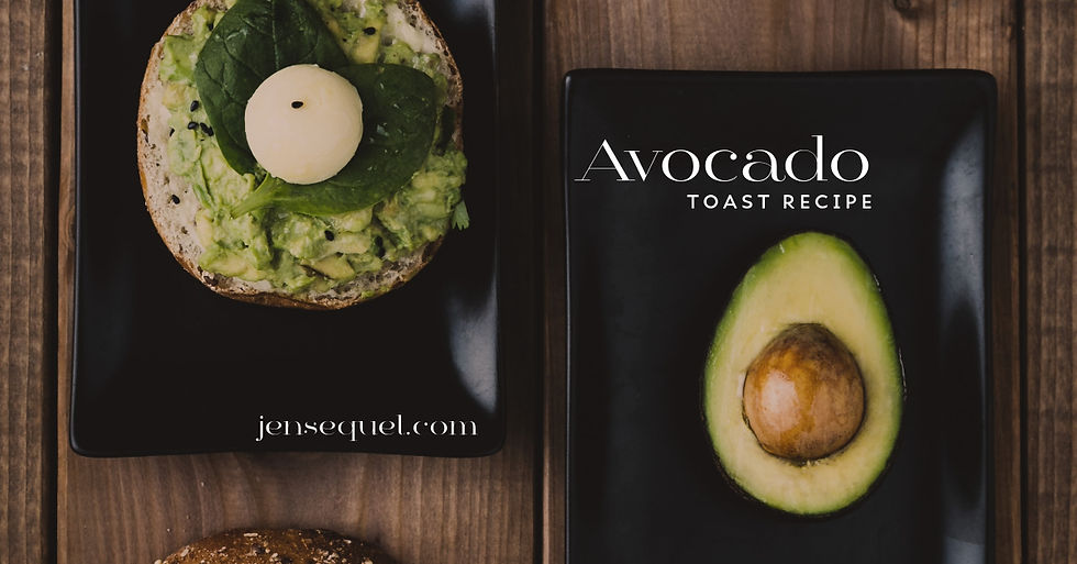 avocado and avocado toast on plates