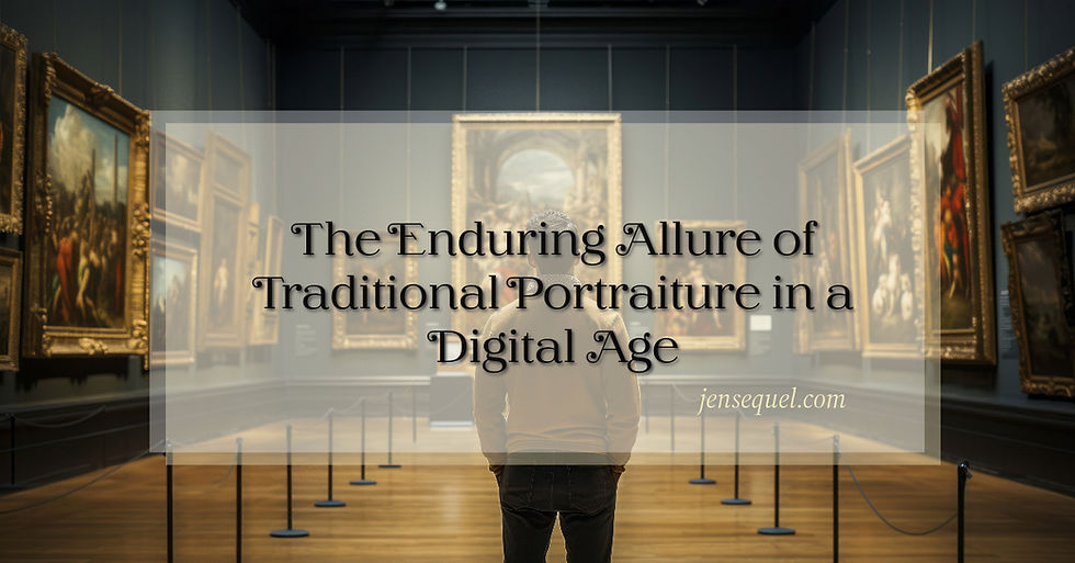 museum with lone patron