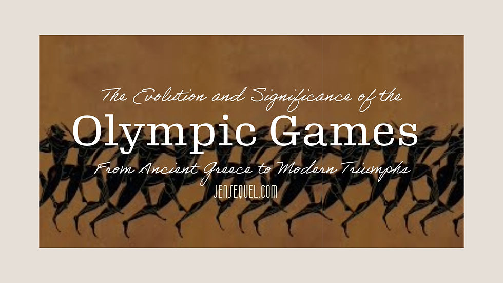 olympic runners behind a blog header