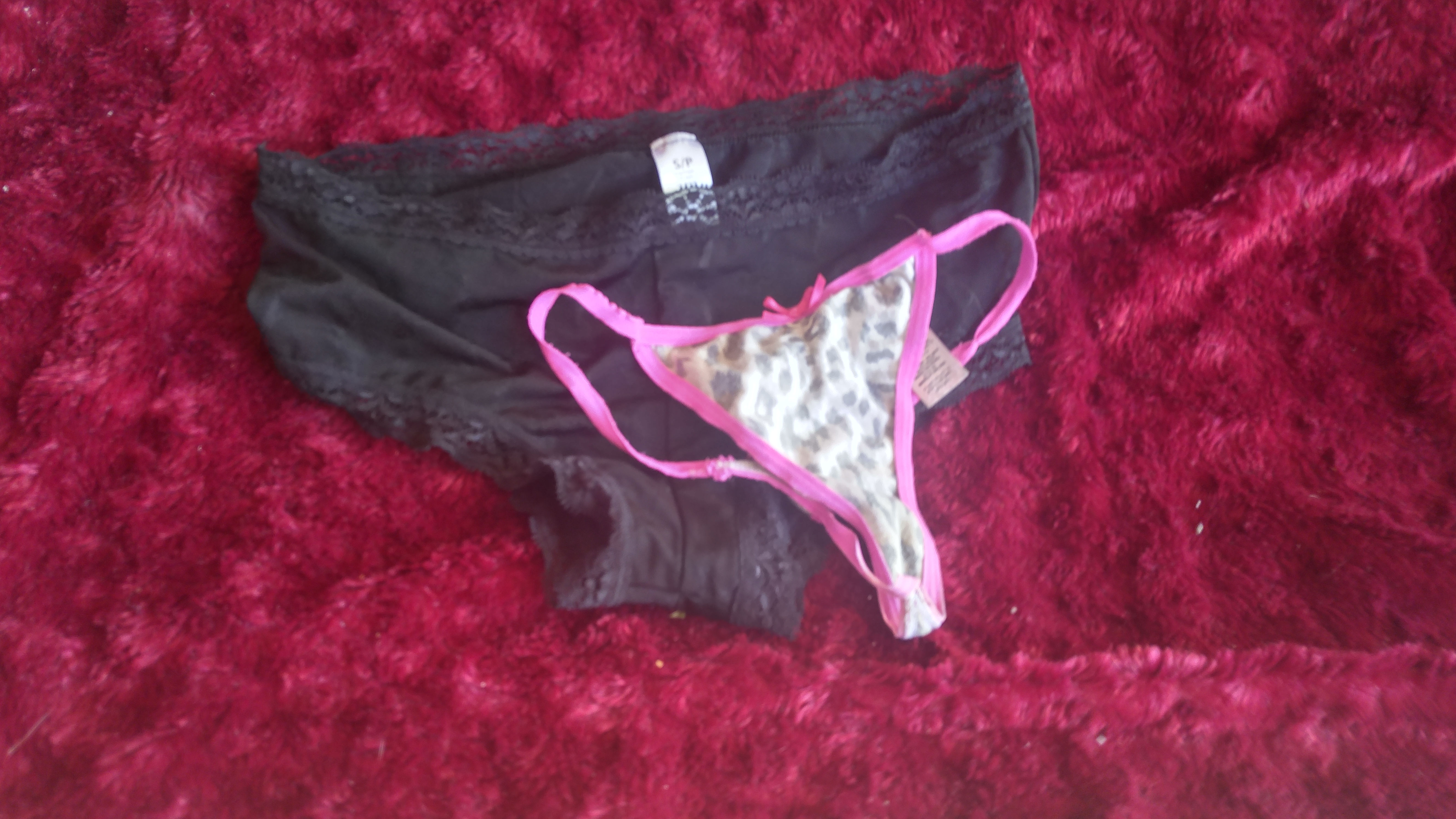 used black lace and gstring