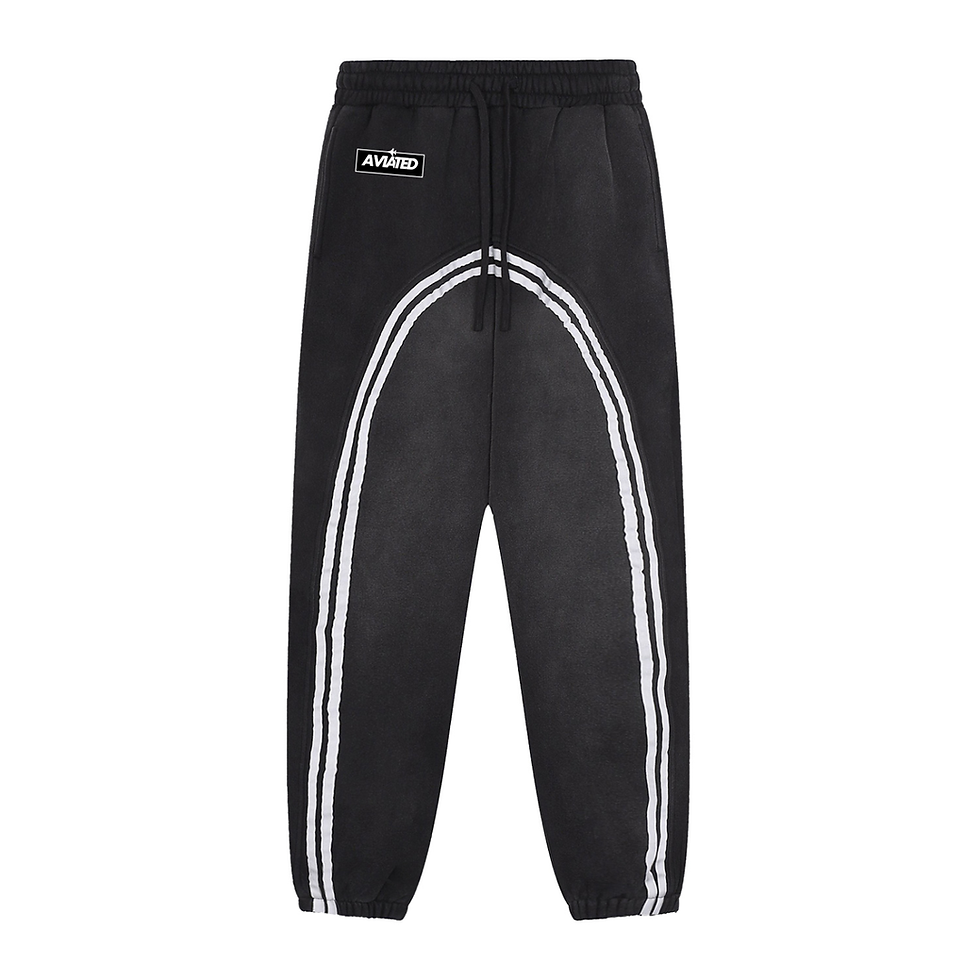 Aviated Contrast Fleece Jogged Sweatpants