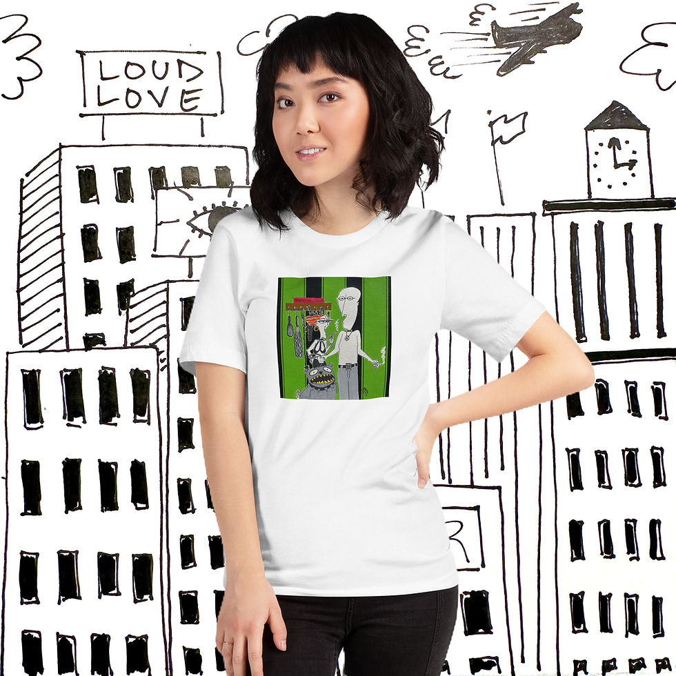 Thumbnail: Rack of Toys stripe tee
