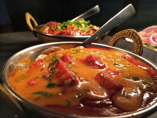 Freshly cooked curries