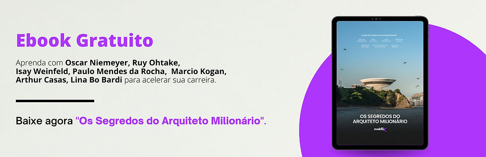 Banner de acesso ao Ebook Mobflix;" Os Segredos do Arquiteto Milionário."