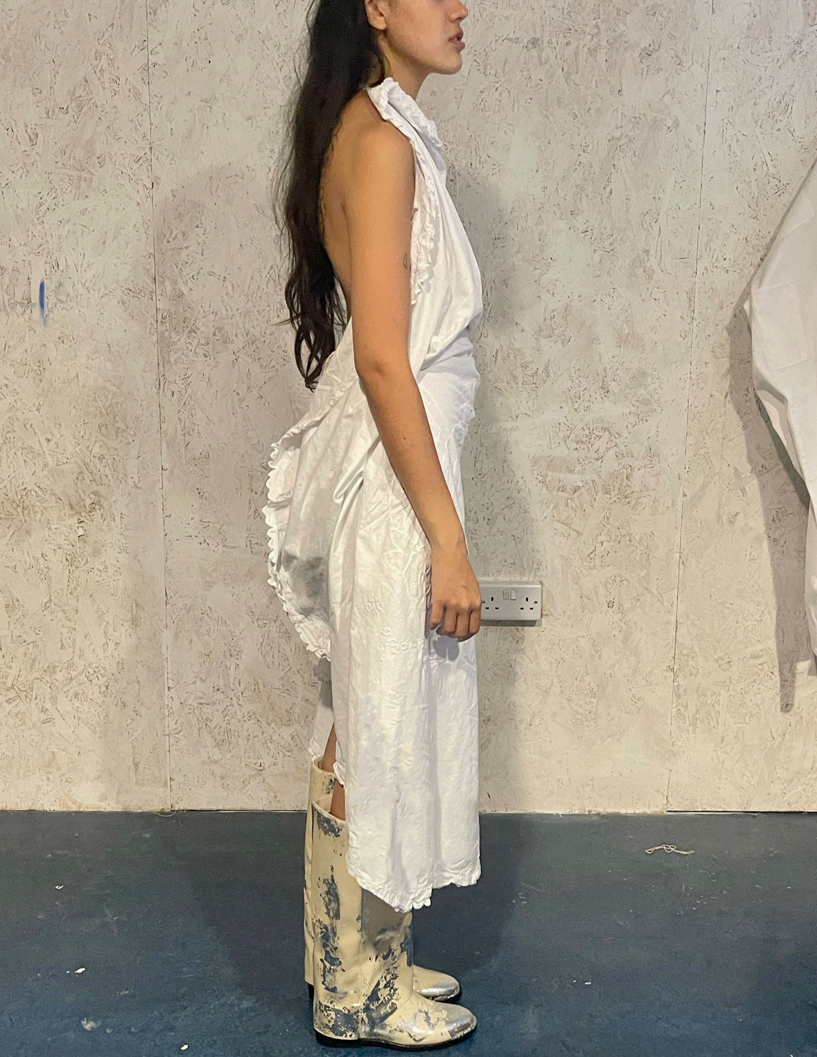 Reworked Tea Party Tablecloth Dress