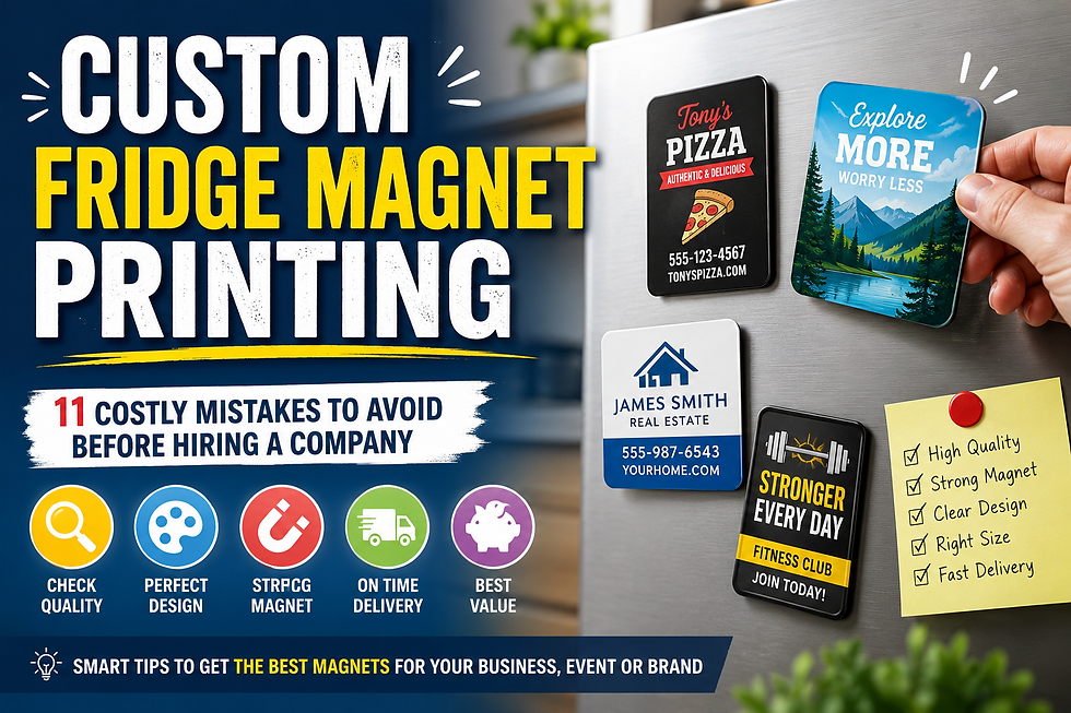 Custom Fridge Magnet Printing: 11 Costly Mistakes to Avoid Before Hiring a Company