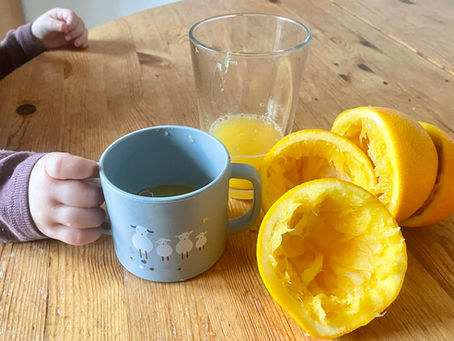 pädagogisch wertvoller Orangensaft