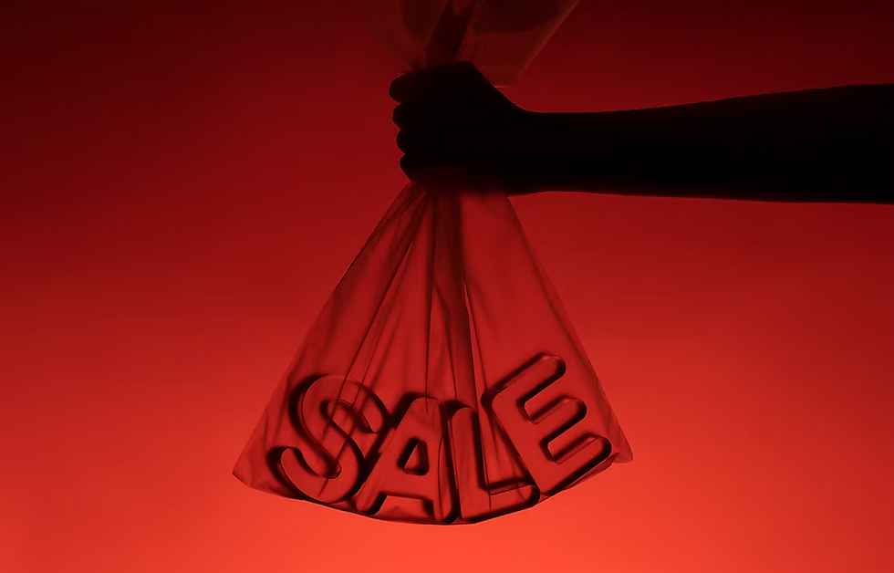 busta trasparente con parola sale