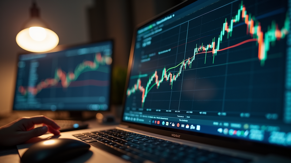 High angle view of a Bitcoin transaction on a computer screen