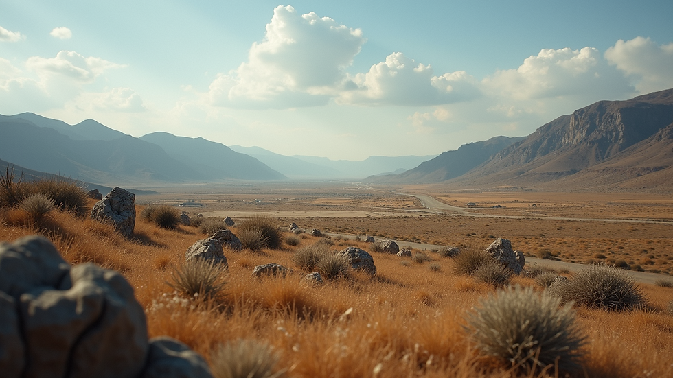 Bird's-eye view of an Opportunity Zone area with diverse landscapes