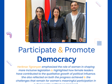 🇦🇲🗣️ Breaking Barriers: Women’s Role in Strengthening Democratic Governance in Armenia