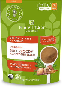 Pack of Organic Superfood Adaptogen Powder of Maca, Reishi, and Ashwagandha