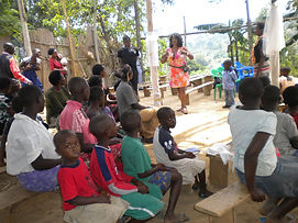 Speaking in the Village.JPG