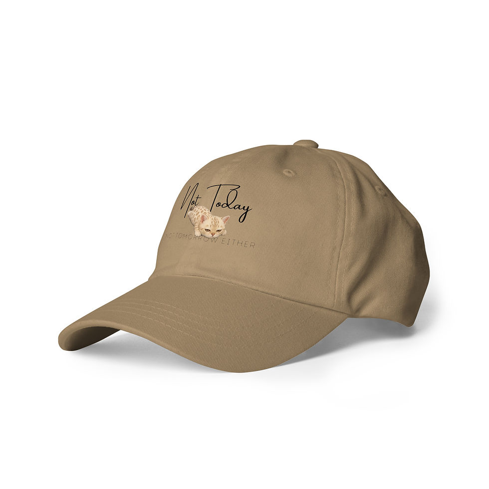 Thumbnail: Not Today - Sepia Bengal Hat (Gold Eyes)