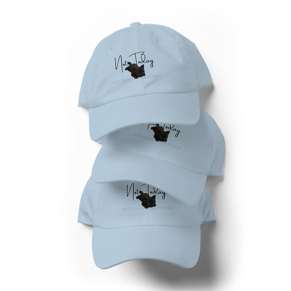 Thumbnail: Not Today - Melanistic Bengal Hat (Green Eyes)